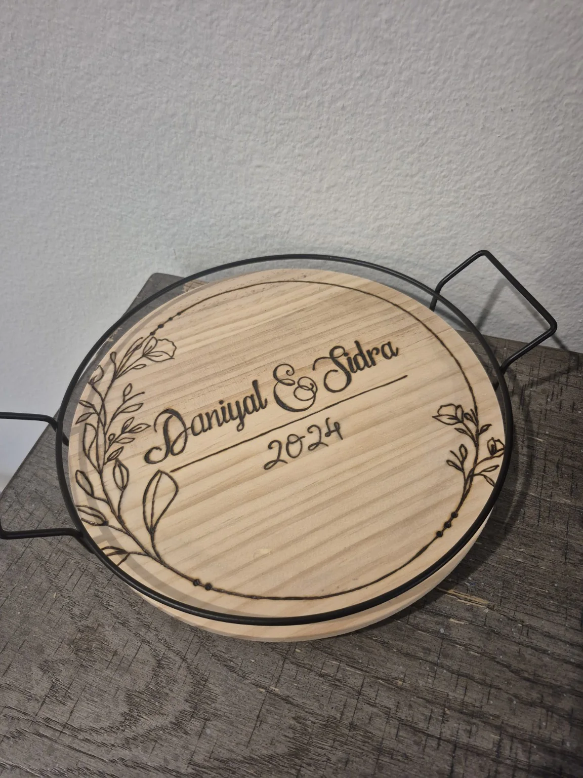 Featured wood-burned gift